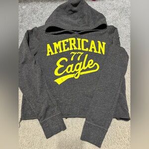 Vintage Y2K American Eagle cropped hoodie